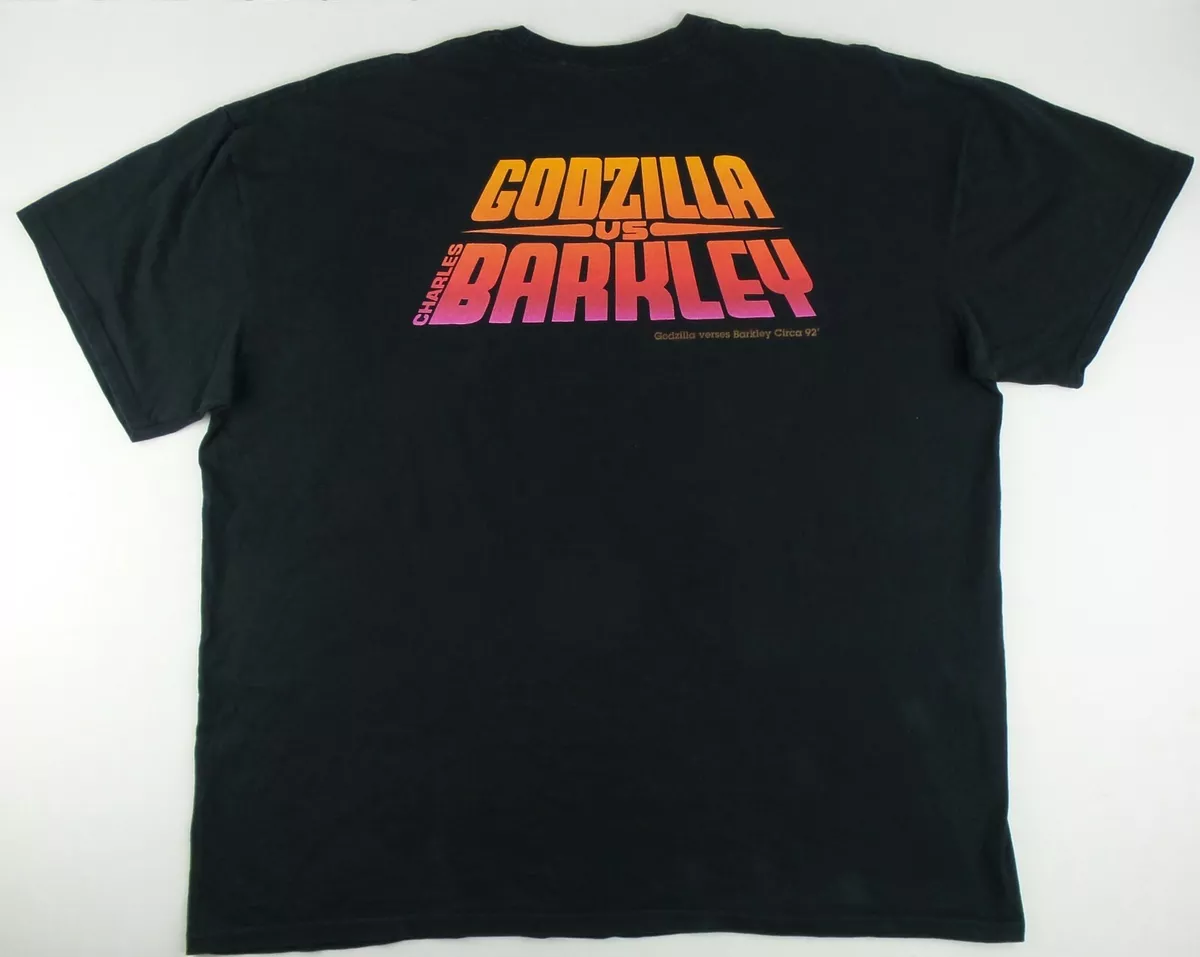 Vintage 90s Nike Air Godzilla vs Charles Barkley RARE T-Shirt Size Men's 3XL