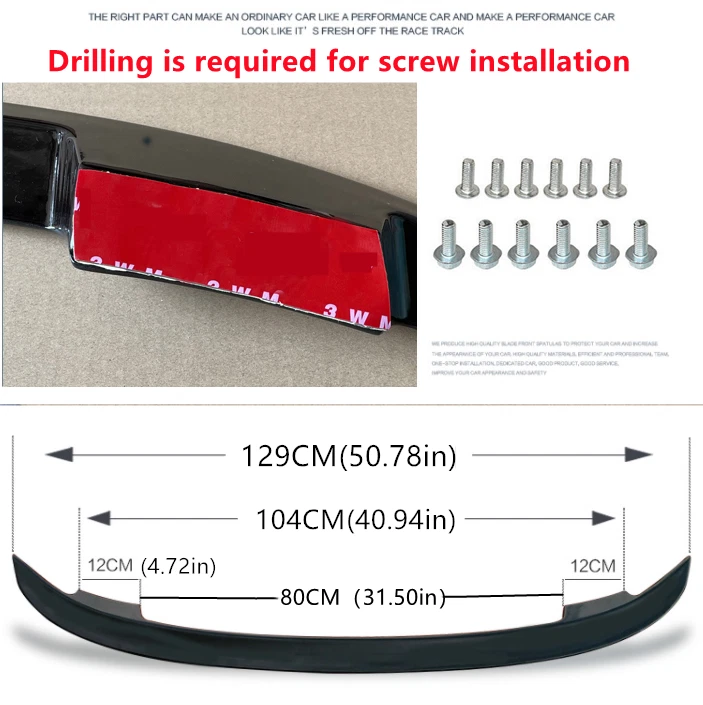 Fit For 1994-2001 Lexus ES 300 Black Rear Trunk Racing Spoiler Wing Universal Foto 2 de 4