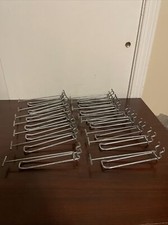 6 pegboard hooks with Price tag holder Flip Tags Lot Of 15