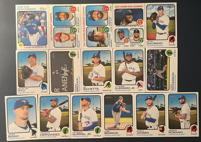 2022 Topps Heritage Toronto Blue Jay  Team Set with SPs & Insert (16 Cards)