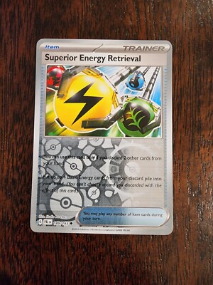 Superior Energy Retrieval Paldea Superior Energy Retrieval 189/193 Reverse  Holo Pokemon Card - Paldea Evolved, Near Mint Pokemon Reverse Holo Card