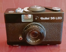 F Vintage Rollei 35 LED Compact Film Camera W/ Triotar 3.5 40mm Lens & Case
