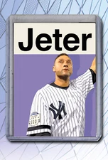 Derek Jeter Artist Signed Baseball Art Card 1/10