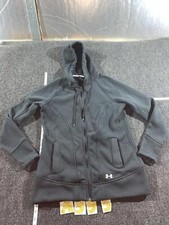 UNDER ARMOUR Men  s Fleece FZ Full Zip Hoodie Black Size Large Sporty Comfort