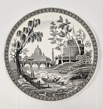 ROME Spode Archive Collection Georgian Series 10.5" Dinner Plate Black (5 AVAIL)