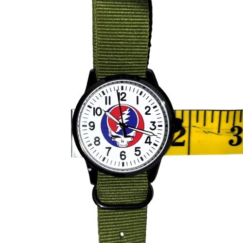 Ltd Edition Grateful Dead Watch Green Band Silver Cabochon Charm Necklace Set - Picture 12 of 12