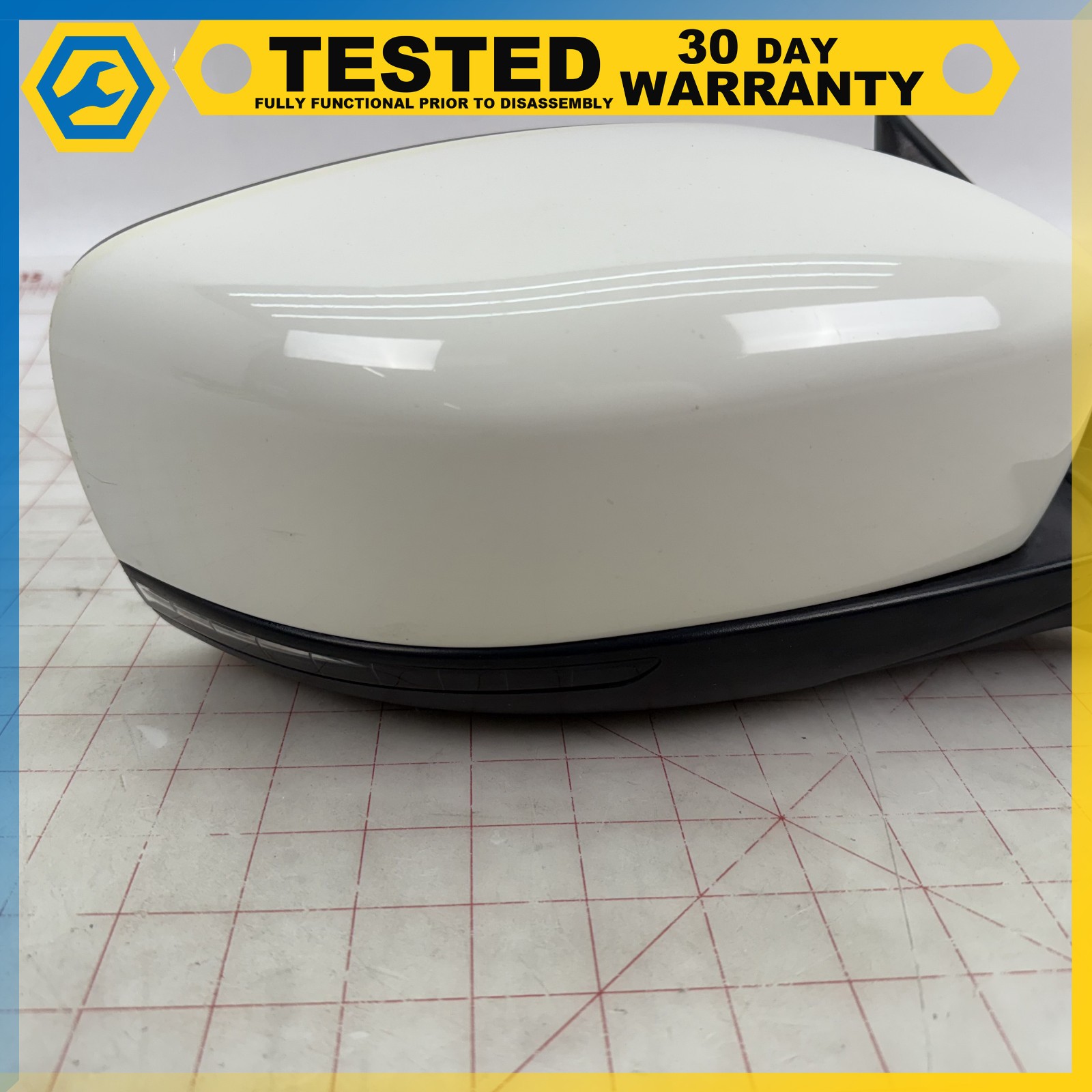14-16 MASERATI GHIBLI FRONT RIGHT PASSENGER SIDE REAR VIEW DOOR MIRROR White OEM