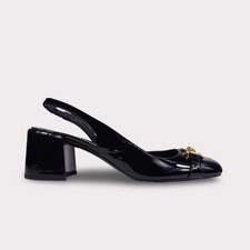 Versace Medusa Slingback Patent Leather Heel - Women’s 10