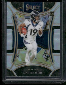 2023 Panini Select #429 Marvin Mims Silver Prizms