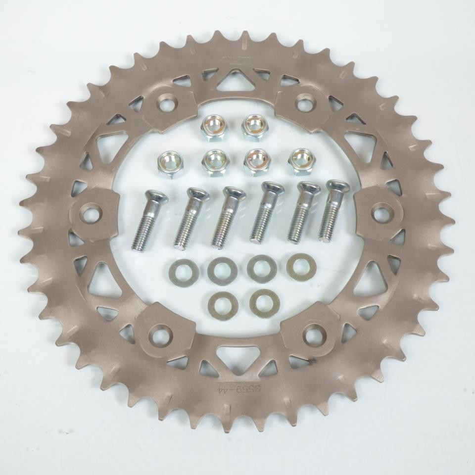Couronne Sunstar anti sauts de chaîne pour HM 125 CRE 44 dents acier