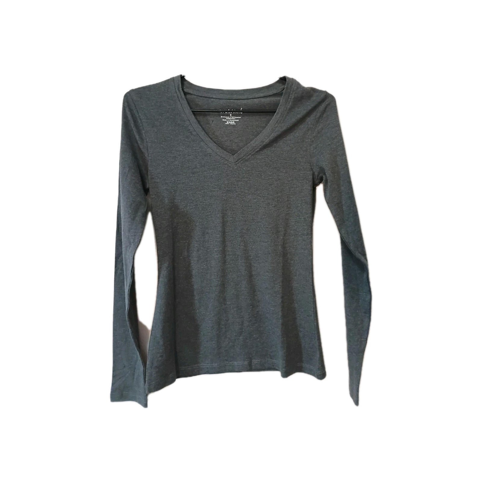 Wet Seal Size S Gray Long Sleeve Top