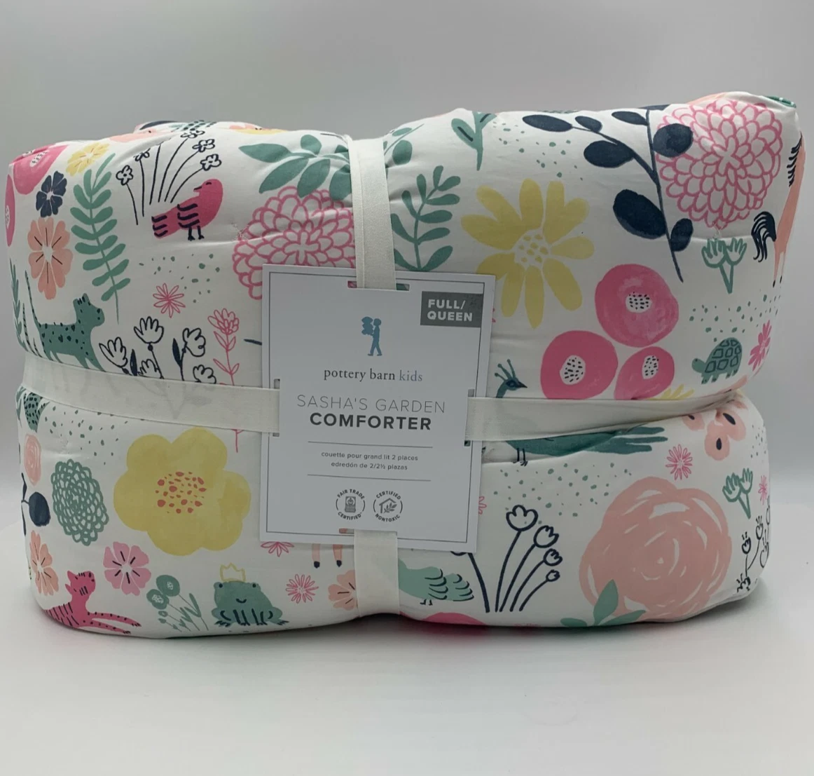 Housse de couette coton bio 120x150 + taie d'oreiller | rose