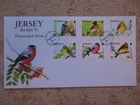 JERSEY - 2012 BIRDLIFE VI THREATENED BIRDS ON UNADDRESSED FIRST DAY COVER