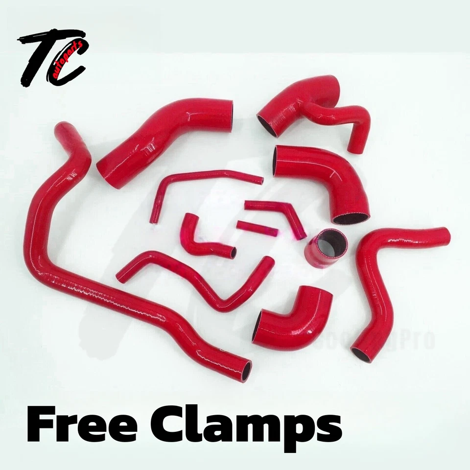 Mangueras de radiador Turbo Boost de silicona Fit 96-04 Volvo 850 T5/T5R S70/V70 T5 2,3 L Foto 3 de 4