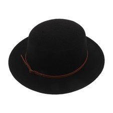 Retro Flat Hat Top Dress for Men Fashion Black Fedora Hats Women
