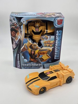 Transformers EarthSpark Spin Changer Bumblebee 8  Figure w/ Mo Malto