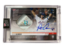 2019 TOPPS NOW # 913B Pete Alonso base relic 53 HR sets MLB Rookie Record #7/99