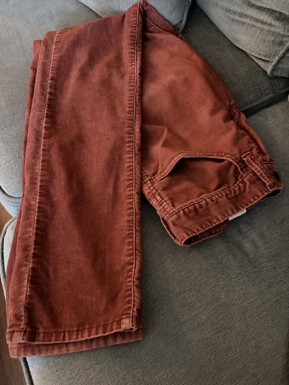 Levi's 511 Denim Slim Fit Men's Jeans 31/32 Rust Color Corduroys image 8