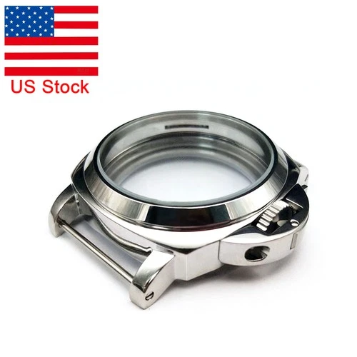 Stainless Steel Watch Case Guard 44mm For eta6497 6498 Seagull ST36 Movement US