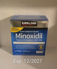 Kirkland Minoxidil 5 Extra Strength Men Hair Regrowth Treatment Exp. 12/2027