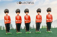 GRENADIER GUARDS - BRITISH ROYAL LEAD SOLDIERS X5 - BRITAINS SIZE FIGURES   L43