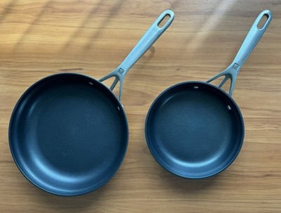 Zwilling Henckels Frying Pans 2 Non-Stick Hard Anodized 8  & 10  Nice