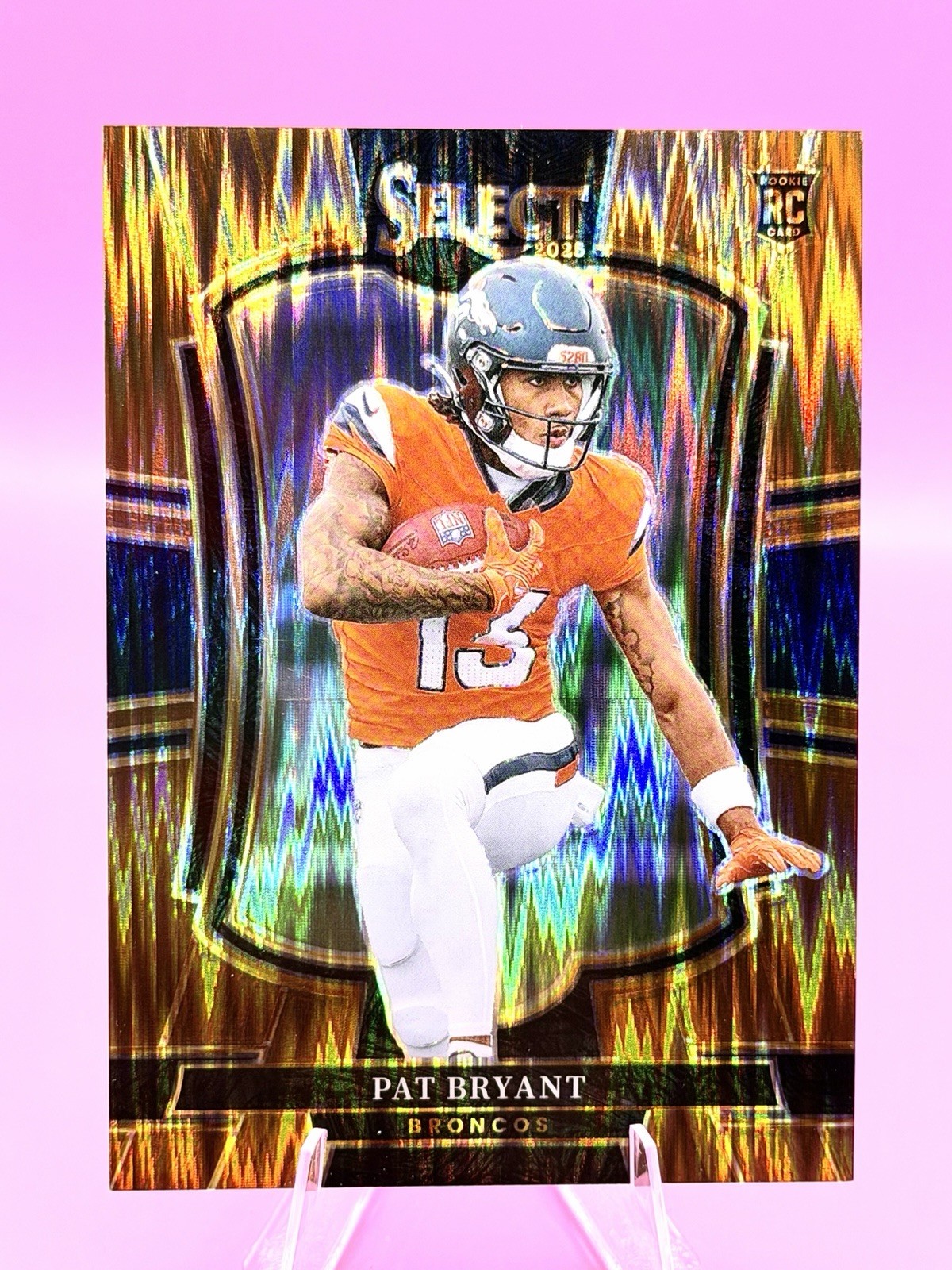 2025 Select Pat Bryant Premier Level Copper Shock RC Denver Broncos /899🔥