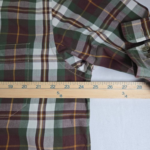 Filson Sutter Sport Long Sleeve Shirt Mens Large Green Brown Plaid 100% Cotton - Picture 6 of 9