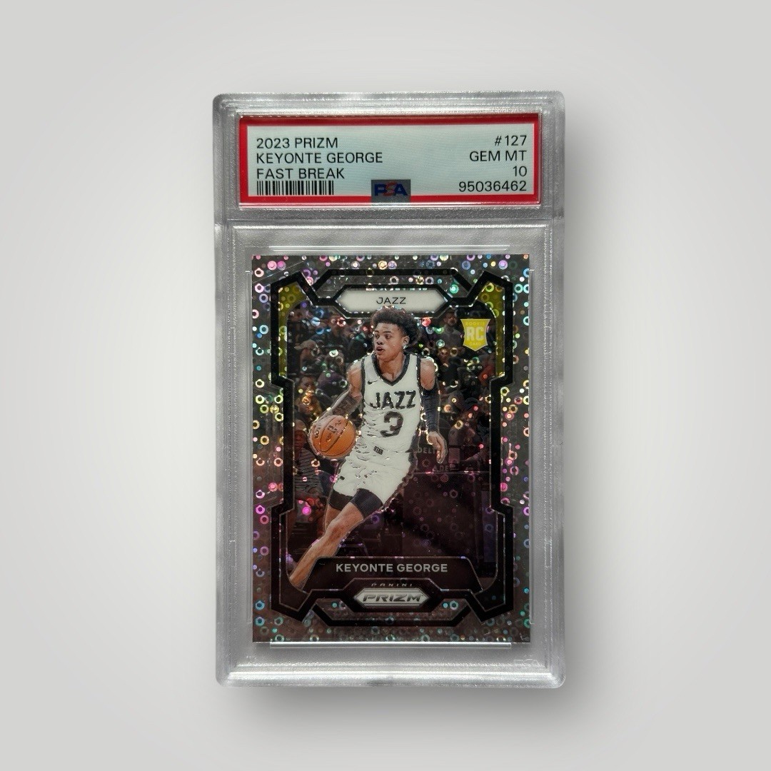 2023-24 Panini Prizm - Keyonte George #127 Fast Break Prizm (RC) PSA 10 Rookie
