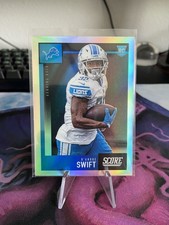 2020 Panini Chronicles Football Score Update D'Andre Swift Silver Prizm RC #448