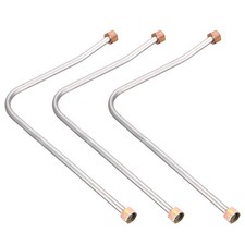 Air Compressor Exhaust Tube 5/8" Dia. 21" l 3 Pcs, Aluminum Pipe