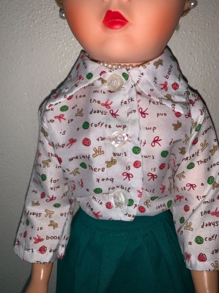 Ropa de muñeca se adapta a 25" Flecha o Plástico Duro Muñeca Escuela Mármol Conjunto Falda Top y Foto 3 de 4