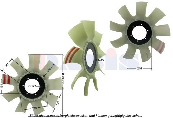 FAN WHEEL ENGINE COOLING 448029N FORFAN WHEEL ENGINE COOLING 448029N FOR FENDT - Image 2 of 4