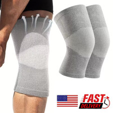 Bamboo Knee Sleeve Elastic Compression Knee Brace Breathable Knee Pads Leg Slee
