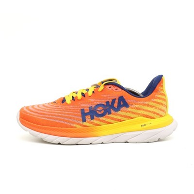 Hoka One Herren Mach 4 Sneaker Orange Gelb Blau Zwischensohle Laufschuh EU 44,5