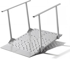 Wheelchair Ramp with Handrails, 44.9 X 33.5 In, Heavy Duty Handicap Ramp, 440 Lb