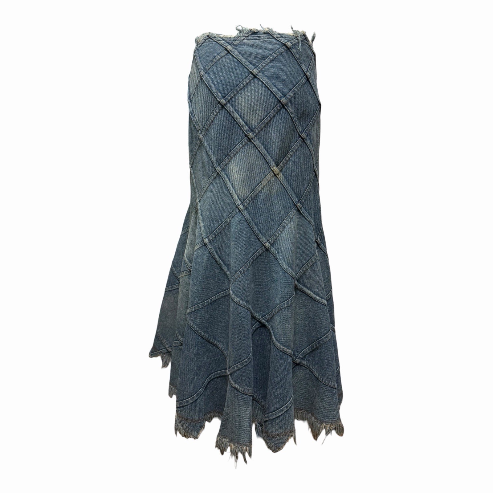 JUNYA WATANABE S/S 2002 Patchwork Flared Denim Ma… - image 3