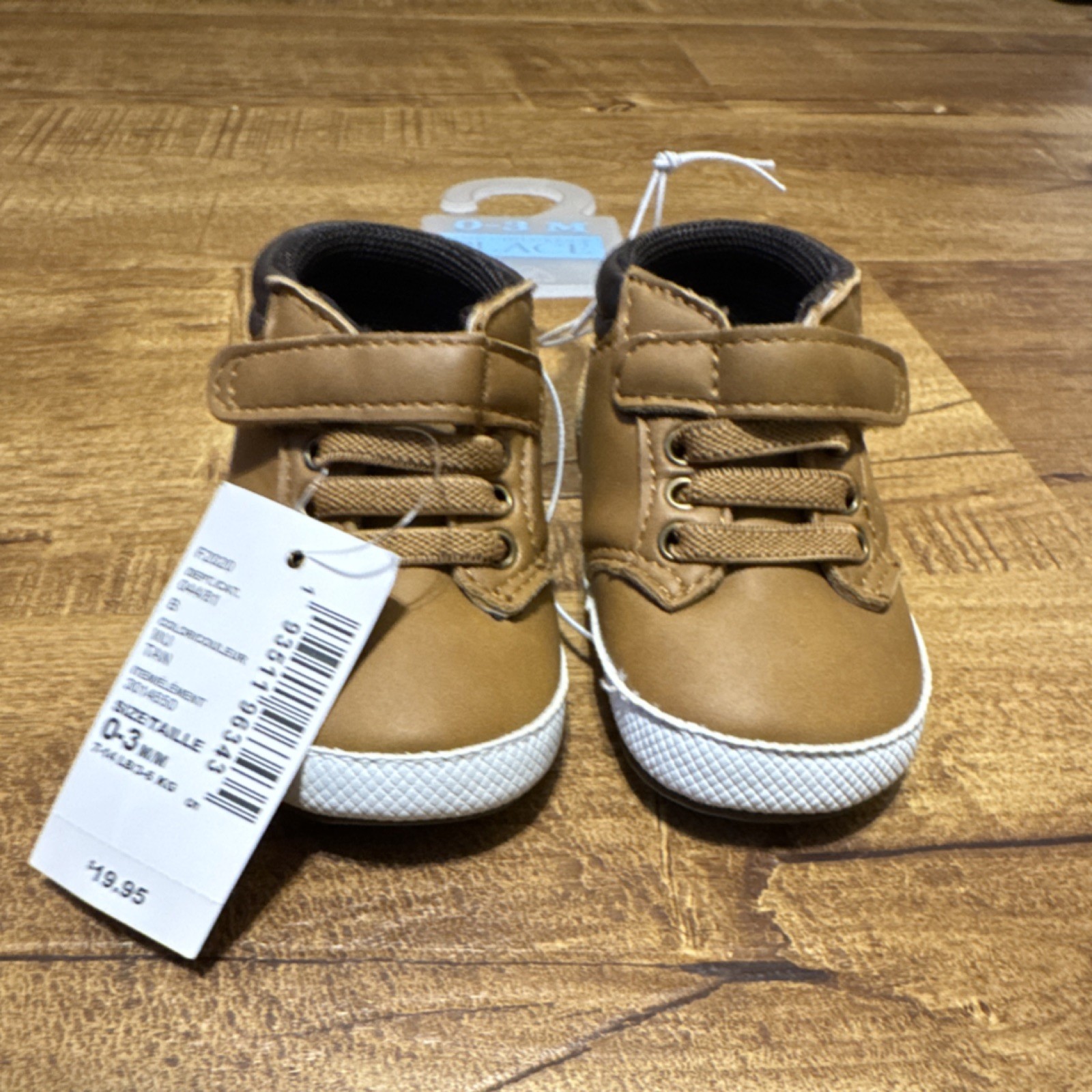 0-3 Months Hook & Loop Strap Lace Accents
