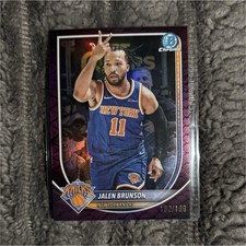 2025-26 Bowman Basketball Jalen Brunson Chrome Pink /199