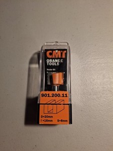 CMT 901.200.11 Straight Router Bit D=20mm/I=16mm/S=8mm  Made in Italy