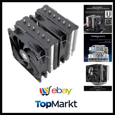 Peerless Assassin 120 SE CPU Luftkühler, 6 Heat Pipes CPU Kühler, Dual 120mm ...