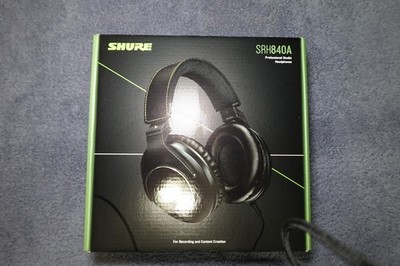 Shure SRH840A Professional Black Studio Reference Monitoring Headphones