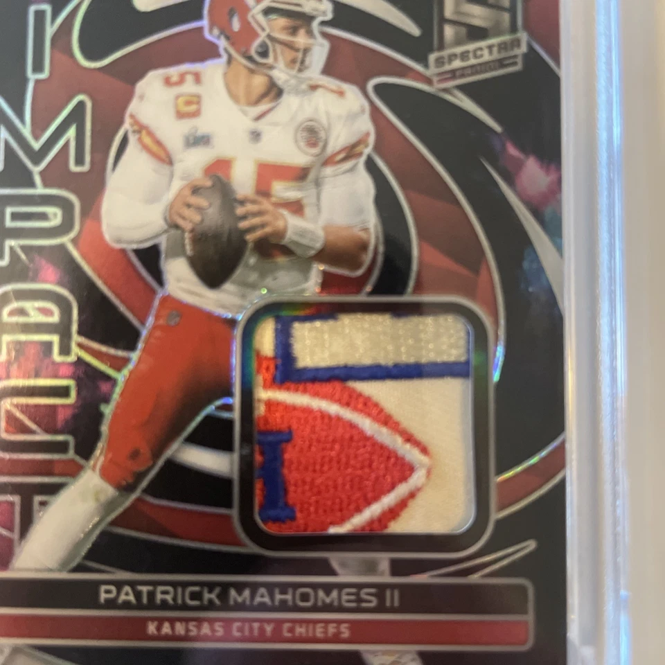 2023 Panini Spectra Max Impact Patrick Mahomes II #MI-PMA Nebula Prizm /2 - Image 2 of 3