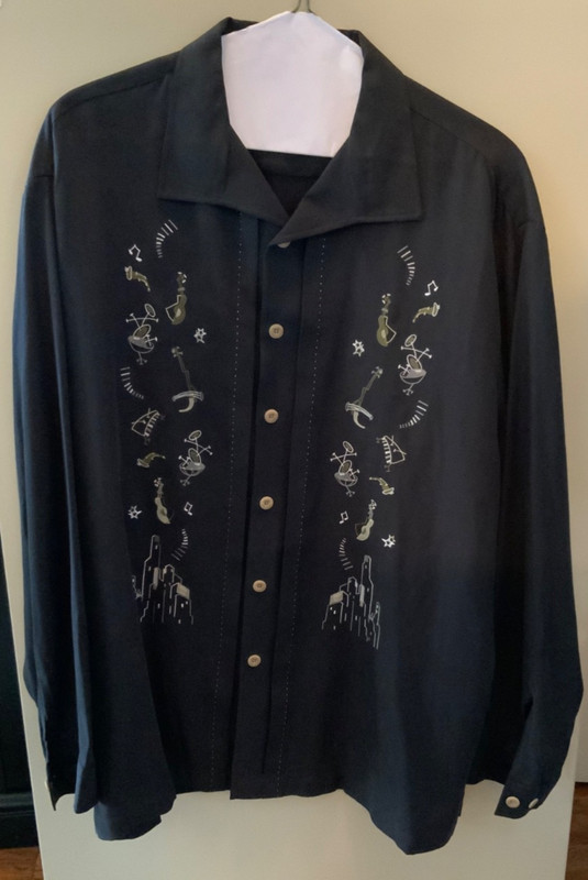 Nat Nast Luxury Originals Ltd Edition #86 "Take Five" Silk Shirt XL
