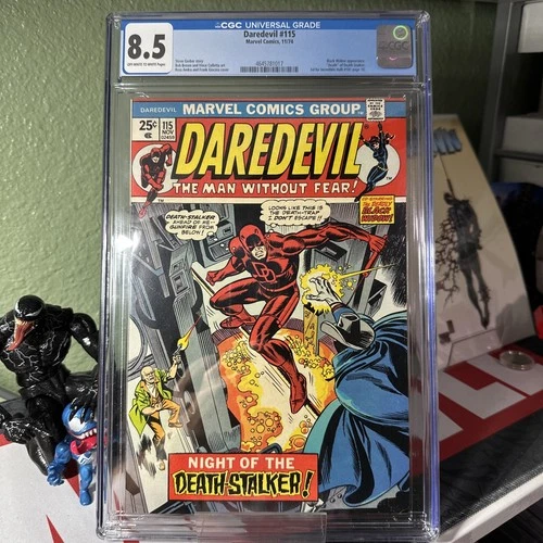 Daredevil #115 CGC 8.5 Grade 🔑 KEY ISSUE 🔑 (Nov 1974) Beautiful Graded Comic!!
