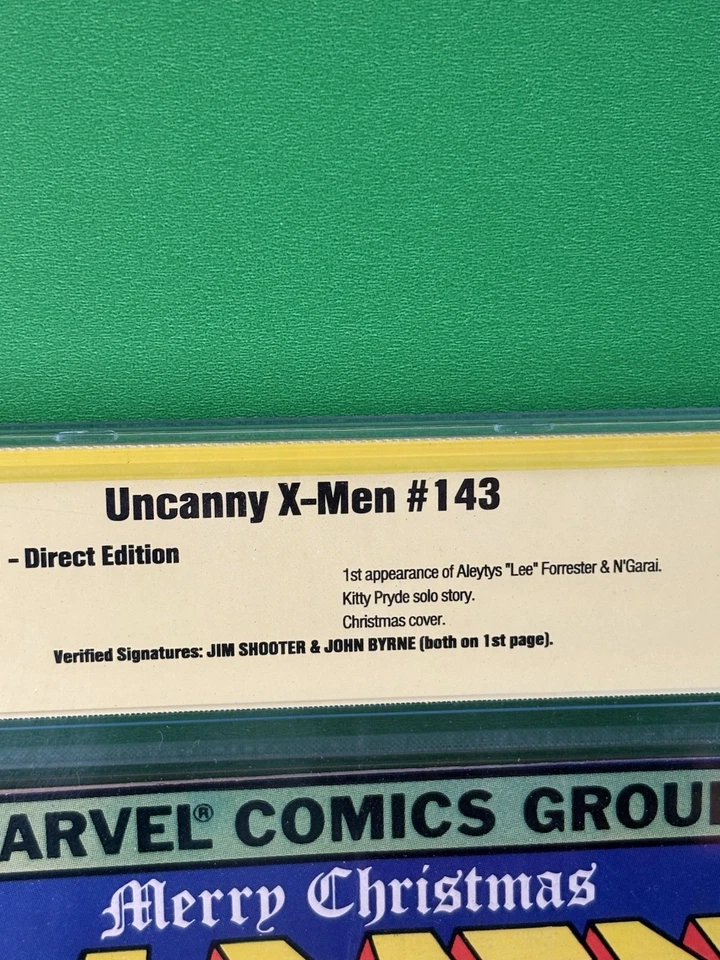 X-Men #143 CBCS 8.5 2x Verified Signed By John Byrne & Jim Shooter Kitty Pryde - Image 2 of 4