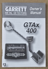 Garrett GTAx 400 Metal Detector Original Pocket Sized Owners Instruction Manual