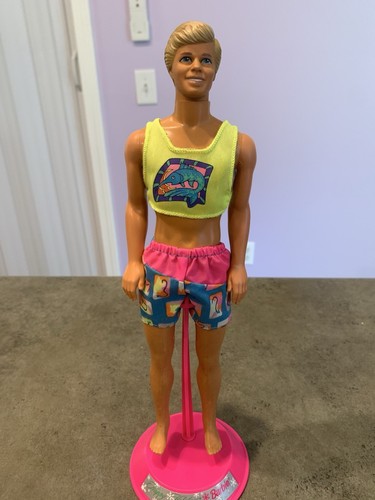 Mattel Ken 1968 Body Unreadable Head Blonde Blue Eyes Suntan