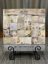 Tim Holtz Idea-ology "Wallflower" Paper Stash 12x12 Pad 36 Sheets 2014