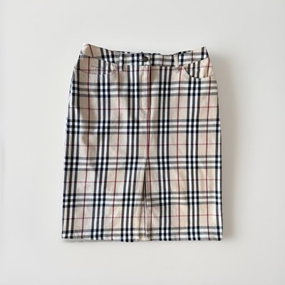 DDP Vintage 2000s Burberry London Nova Check Skirt Womens y2k size